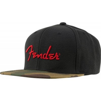 Fender Fender Camo Flatbill Hat Camo One Size Fits Most