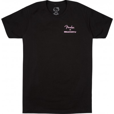 FENDER Hello Kitty Back Logo, Tee, Blk,L