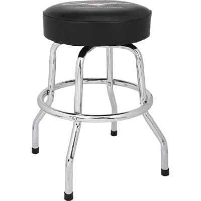 FENDER CHEVRON LOGO BARSTOOL BLACK-CHROME 24"