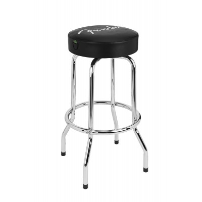 Spaghetti Logo Pick Pouch Barstool Black-Chrome 30