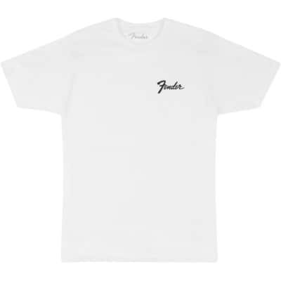 FENDER FENDER TRANSITION LOGO TEE, WHITE, L