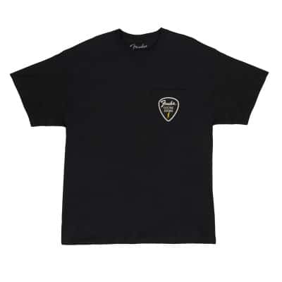 FENDER PICK PATCH POCKET TEE BLACK L