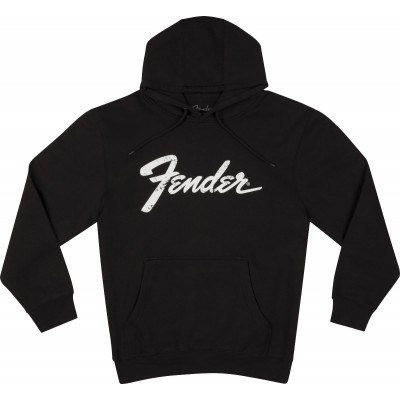 Fender Logo Date Back Hoodie Black S