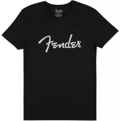 Fender Fender Spaghetti Logo Men\'s Tee Black Medium