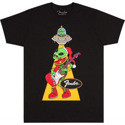 Fender Ugly Christmas Tee Alien Blk M