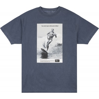 FENDER Vintage Ad Surfer Tee, Ocean, L