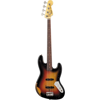 FENDER CUSTOM SHOP Jazz Bass Jaco Pastorius Fretless Relic 3-Color Sunburst Artist 2025