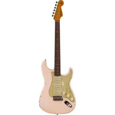 LATE 1962 STRATOCASTER RELIC WITH CLOSET CLASSIC HARDWARE RW SUPER FADED AGED SHELL PINK