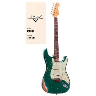 CS Stratocaster L-series LTD Heavy Relic Aged Sherwood Green Metallic