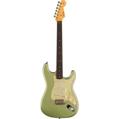 STRATOCASTER CS TIME MACHINE '59 RW - JOURNEYMAN RELIC FADED AGED SAGE GREEN METALLIC