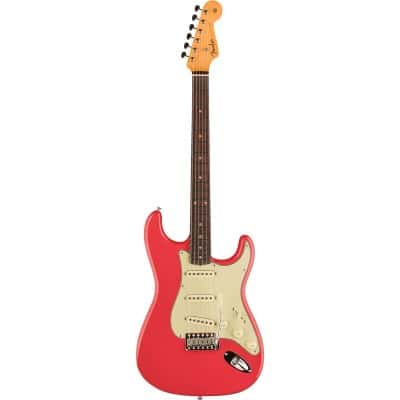 STRATOCASTER VINTAGE CUSTOM '59 - TIME CAPSULE, FADED AGED FIESTA RED