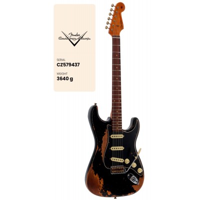 CS Stratocaster LTD Super Heavy Relic 3a RW Aged Black #CZ579437