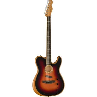 AMERICAN ACOUSTASONIC® TELECASTER® CHANNEL-BOUND NECK EBO 3-COLOR SUNBURST