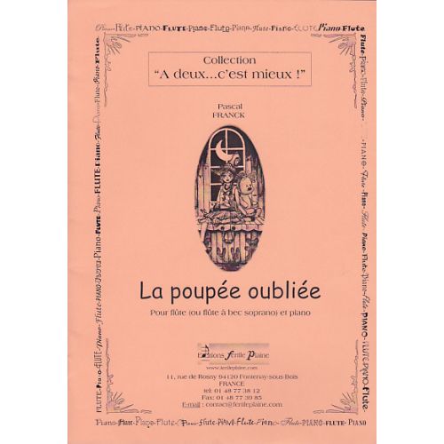 FERTILE PLAINE FRANCK P. - LA POUPEE OUBLIEE - FLUTE (FLB) ET PIANO