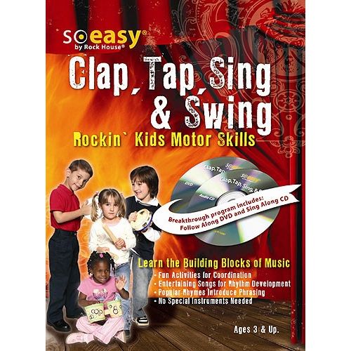 MCCARTHY JOHN - CLAP, TAP, SING AND SWING - ROCKIN' KIDS MOTOR SKILLS + CD + DVD - PERCUSSION