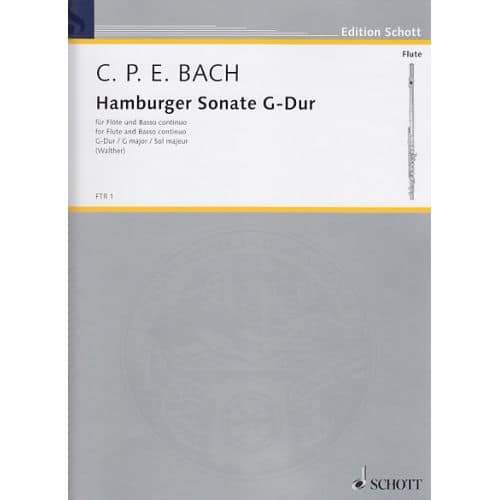 BACH C.P.E. - HAMBURGER SONATE G-DUR - FLUTE ET BC