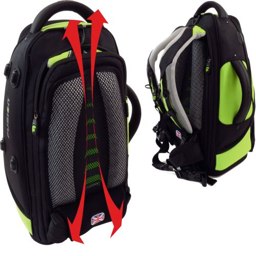 BAG FOR BUGLE BLACK/GREEN LIME PB-02-L