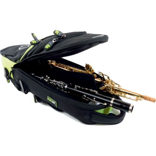 SOPRANO SAXOPHONE BLACK/GREEN LIME PW-03-L