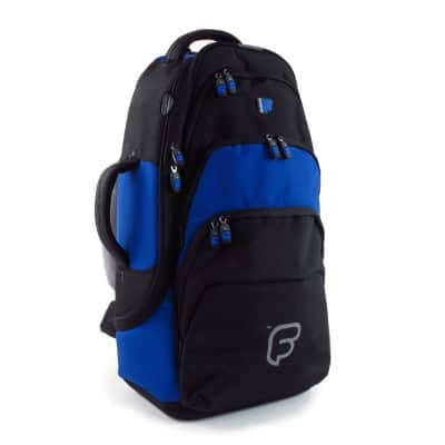 FUNDA CORNETA BARITONO NEGRO Y AZUL PB-12-B 