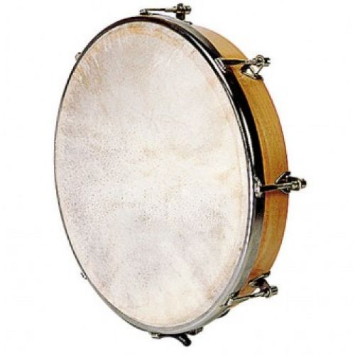 TAMBOURIN 25 CM PEAU NATURELLE 