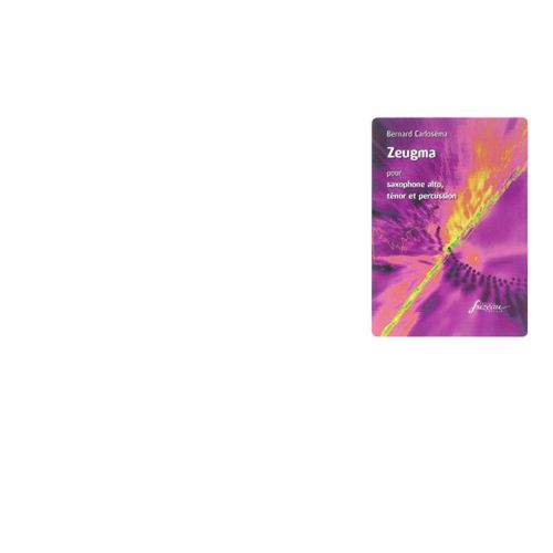 Anne Fuzeau Productions Carlosema B Zeugma Saxophone Percussions - 
