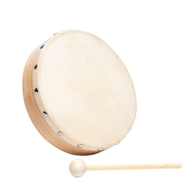 NATURAL SKIN TAMBOURINE - 20 CM