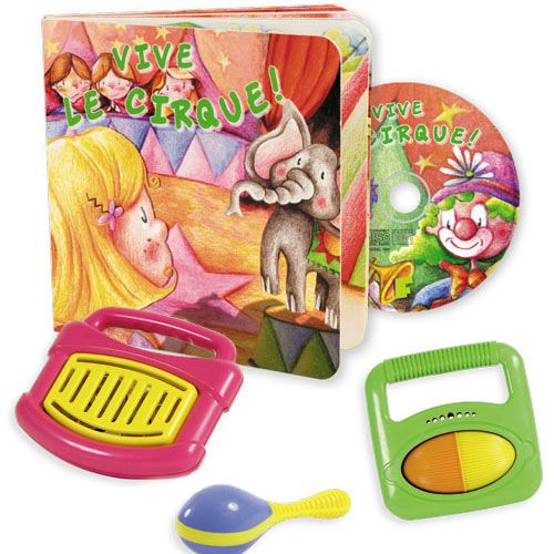 COFFRET VIVE LE CIRQUE - LIVRE-CD + 3 INSTRUMENTS