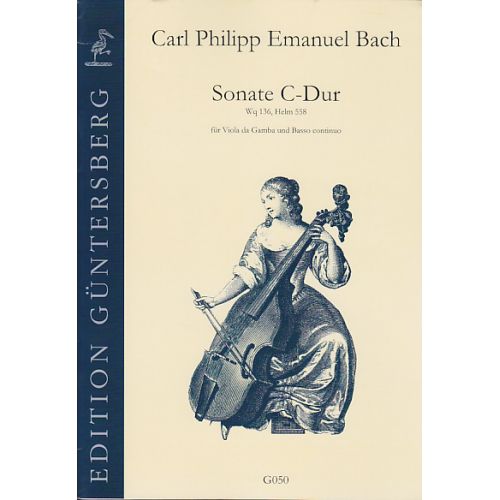 BACH C.P.E. - SOLO C-DUR WQ136, HELM 558 - VIOLE DE GAMBE ET BASSE CONTINUE