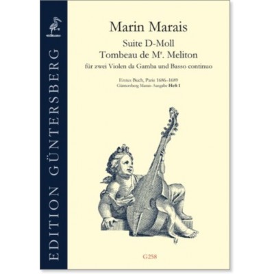 GUNTERSBERG Marais M. - Suite G Major - Viole De Gambe