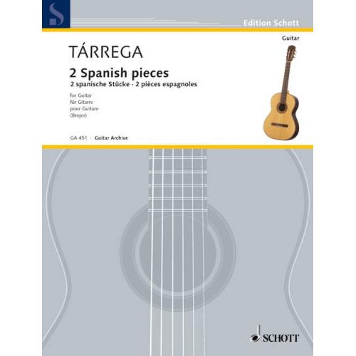 TARREGA F. - 2 SPANISH PIECES - GUITAR