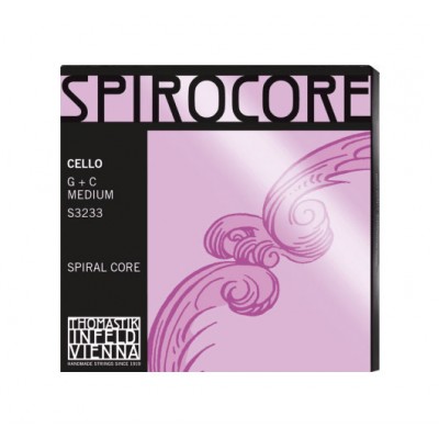 CELLO STRINGS SPIROCORE SPIRAL CORE G+C WOLFRAM MEDIUM SET