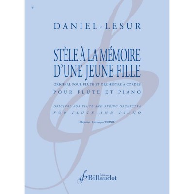 DANIEL-LESUR - STELE A LA MEMOIRE D'UNE JEUNE FILLE