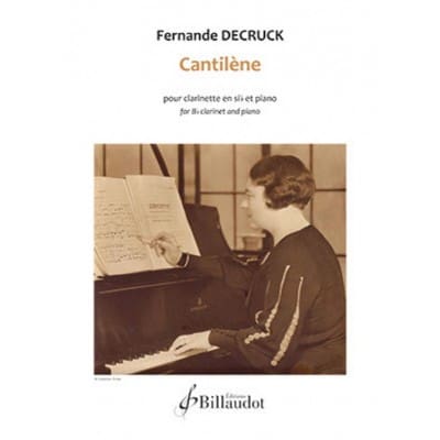 DECRUCK FERNANDE - CANTILENE - CLARINETTE & PIANO 