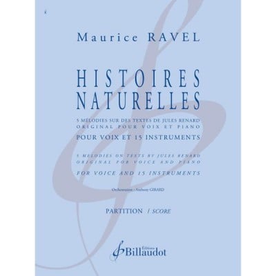 RAVEL MAURICE - HISTOIRES NATURELLES - PO