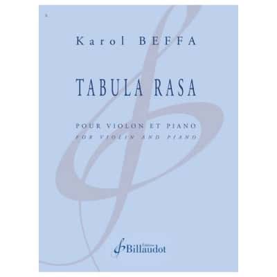 BILLAUDOT BEFFA KAROL - TABULA RASA