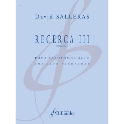 BILLAUDOT SALLERAS QUINTANA DAVID - RECERCA III (AFTER BACH)
