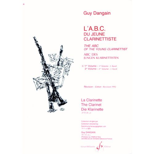 DANGAIN GUY - ABC DU JEUNE CLARINETTISTE VOL.1