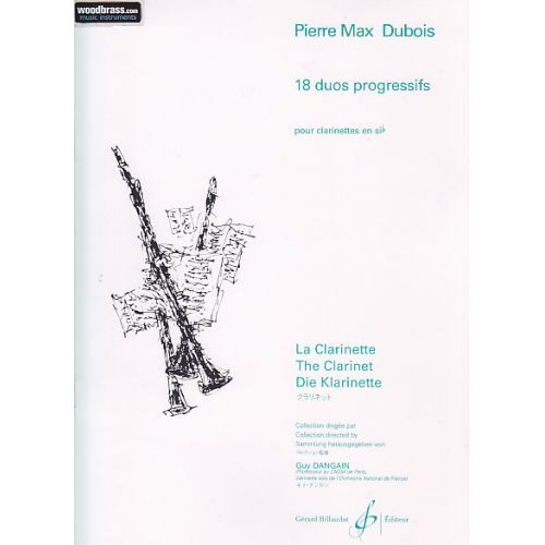 BILLAUDOT Dubois P.M. - 18 Duos Progressifs - 2 Clarinettes Si B