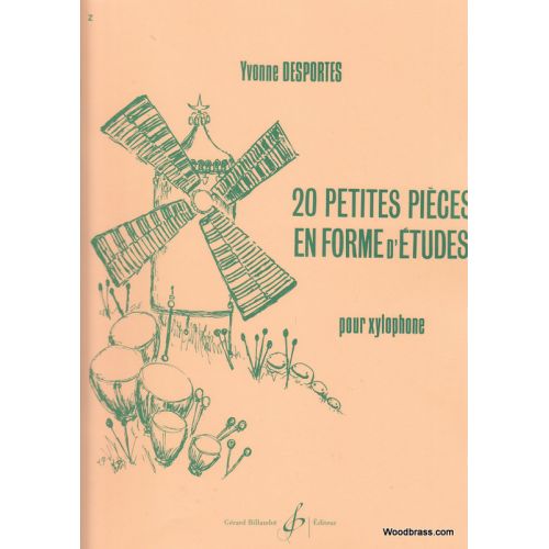 DESPORTES YVONNE - 20 PETITES PIECES EN FORME D'ETUDES - PERCUSSION