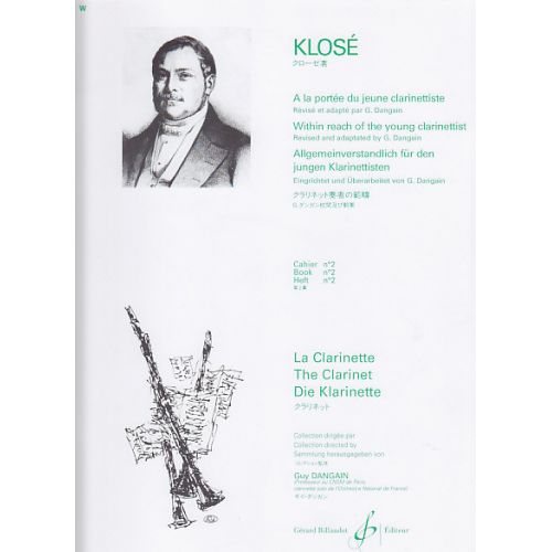 KLOSE HYACINTE - A LA PORTEE DU JEUNE CLARINETTISTE VOLUME 2