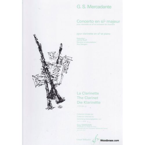 MERCADANTE G.S. - CONCERTO EN SI B MAJEUR - CLARINETTE