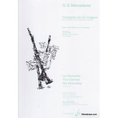 BILLAUDOT Mercadante G.S. - Concerto En Si B Majeur - Clarinette