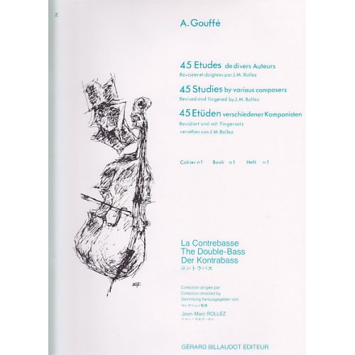  Gouffe A. - 45 Etudes Vol.1 - Contrebasse