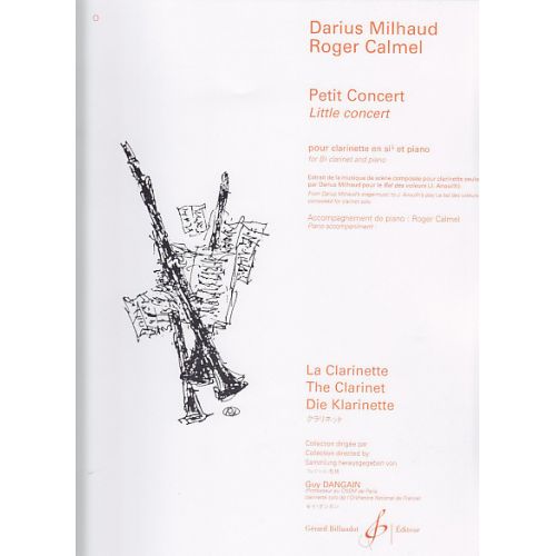 MILHAUD DARIUS - PETIT CONCERT - CLARINETTE SIB, PIANO