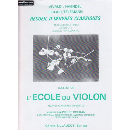 DOUKAN PIERRE - RECUEIL D'OEUVRES CLASSIQUES VOL.2 - VIOLON, PIANO