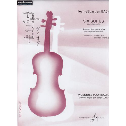 BACH J.S. - SIX SUITES POUR ALTO VOL.2 SUITES 4,5,6