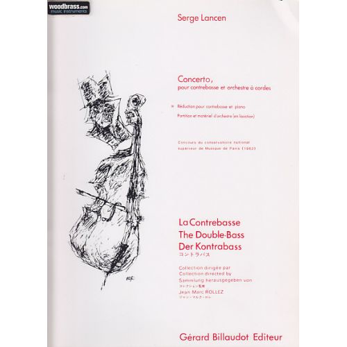 LANCEN SERGE - CONCERTO - CONTREBASSE, PIANO