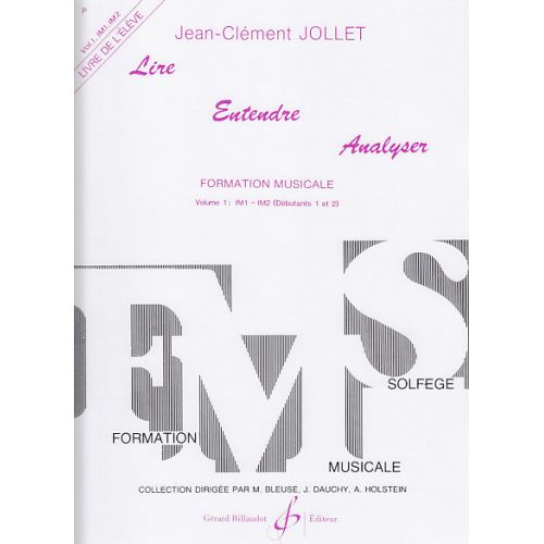 JOLLET JEAN-CLEMENT - LIRE ENTENDRE ANALYSER VOL.1 (ELEVE)