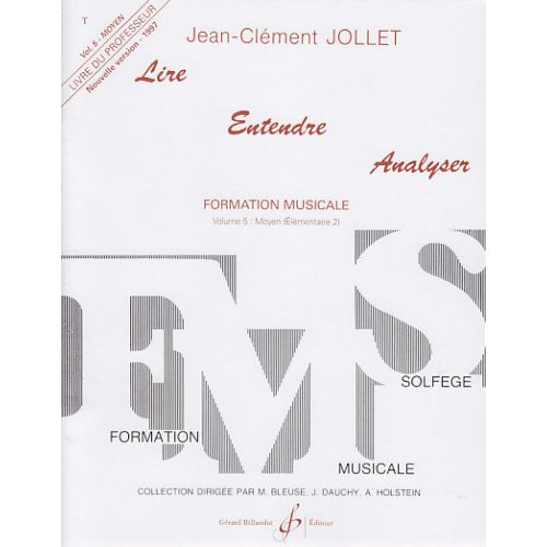 BILLAUDOT JOLLET JEAN-CLEMENT - LIRE ENTENDRE ANALYSER VOL.5 (PROFESSEUR)