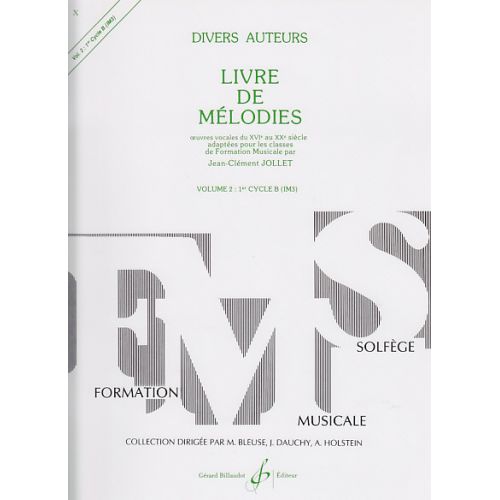 JOLLET JEAN-CLEMENT - LIVRE DE MELODIES VOL.2